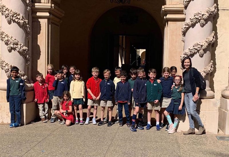 2nd grade field trip showing students in school uniform 